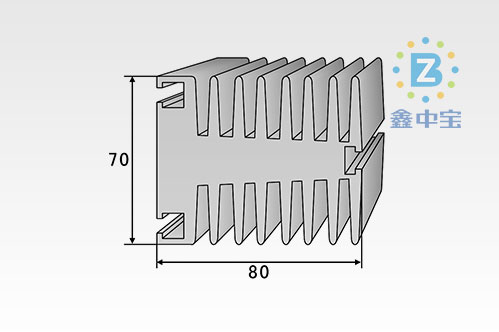 8cm型材散熱器-6