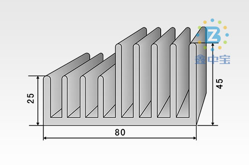 8cm型材散熱器-3