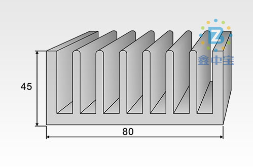 8cm型材散熱器-2