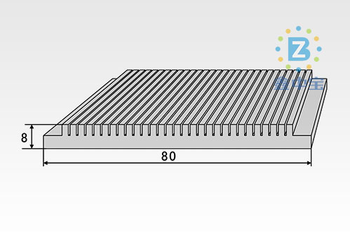8cm型材散熱器-1