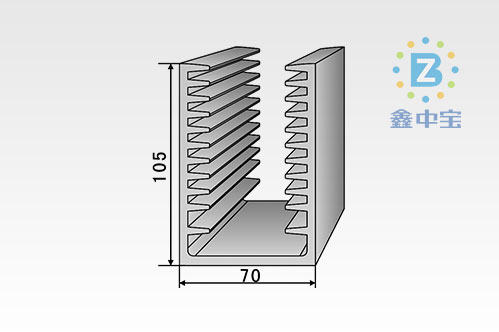 7cm型材散熱器-7