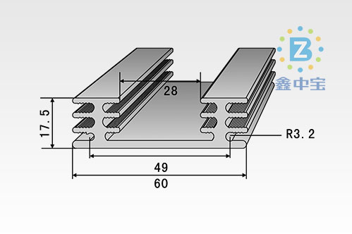 6cm型材散熱器-5