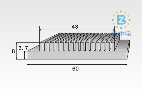 6cm型材散熱器-1