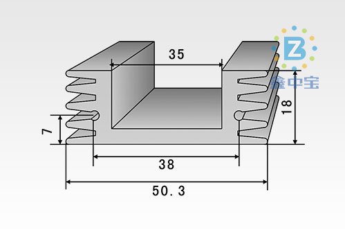 5cm型材散熱器-10