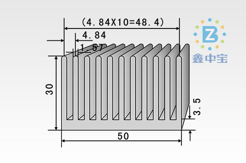 5cm型材散熱器-7