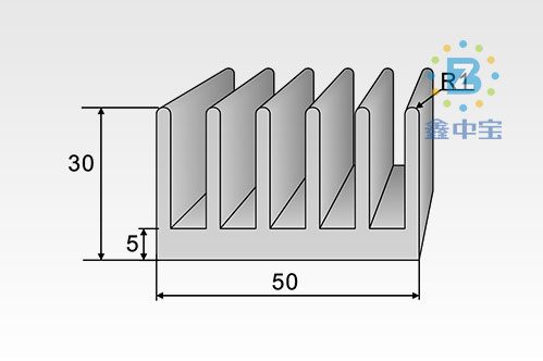 5cm型材散熱器-6