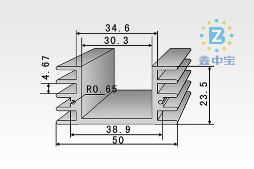 5cm型材散熱器-4