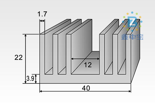 4cm型材散熱器-2