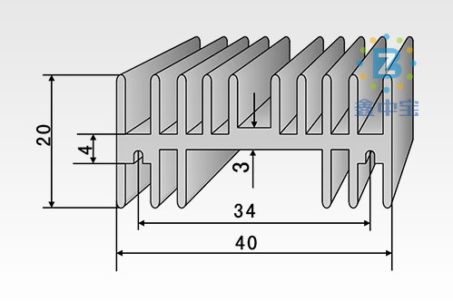 4cm型材散熱器-1