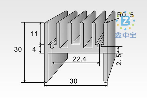 3cm型材散熱器-6