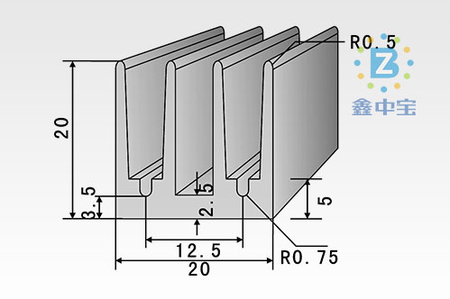 2cm型材散熱器-2